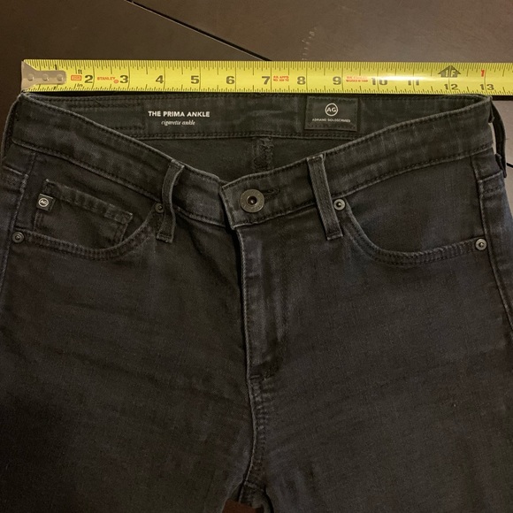 AG Adriano Goldschmidt Black Jeans - The Prima Ankle Sz 25R - Picture 3 of 9
